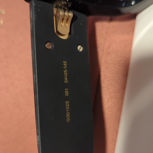 GUCCI Square Glitter Frame Sunglasses - Black - GG0102S - Picture 7 of 12